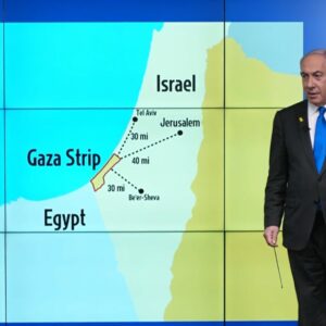 Netanyahu map from the river to the sea