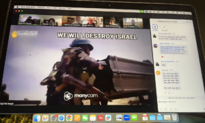 Screenshot of image posted by a hate group